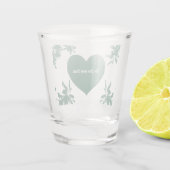Mint Green Ivy Schnapsglas (Rückseite)