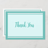 Mint Green Jeden Anlaß Dankeskarte (Vorne/Hinten)