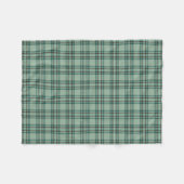 Mint Green Kariert Kelly Tartan Fleecedecke (Vorderseite (Horizontal))