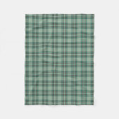 Mint Green Kariert Kelly Tartan Fleecedecke (Vorderseite)