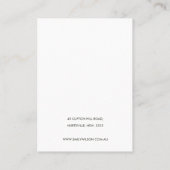 MINT GREEN KERAMIK TEXTURE EARRING DISPLAY LOGO VISITENKARTE (Rückseite)