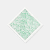 Mint Green Lace Serviette (Ecke)