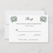 MInt Green Lavender Floral UAWG RSVP Karte (Vorderseite)