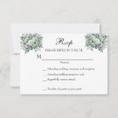 MInt Green Lavender Floral UAWG RSVP Karte (Vorderseite)
