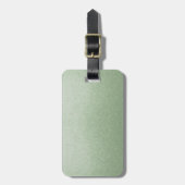 Mint Green Leather Gepäckanhänger (Vorderseite vertikal)