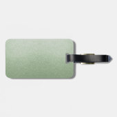 Mint Green Leather Gepäckanhänger (Rückseite horizontal)