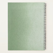 Mint Green Leather Planer (Rückseite)