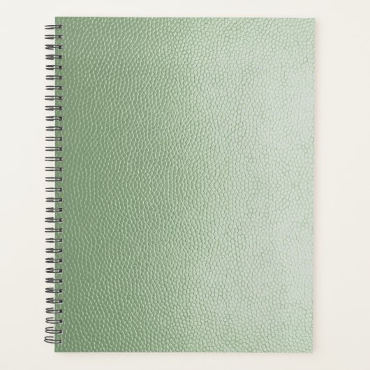 Mint Green Leather Planer (Vorderseite)
