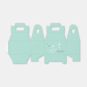Mint Green & Light Gray Vine Initialen Vielen Dank Geschenkschachtel (Ungefaltet)