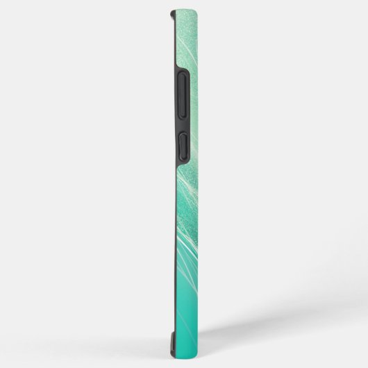 Mint Green Light Waves Phone Case Samsung Galaxy Hülle (Rechte Seite)