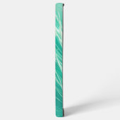 Mint Green Light Waves Phone Case Samsung Galaxy Hülle (Linke Seite)