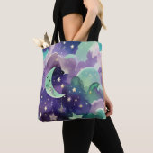 Mint Green Lilac Moon Calm Aesthetic Tasche (Von Nahem)
