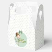 Mint Green Little Princess Ball Favor Box Geschenkschachtel (Geöffnet)