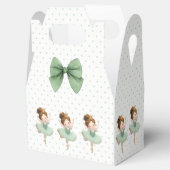 Mint Green Little Princess Ball Favor Box Geschenkschachtel (Geöffnet)