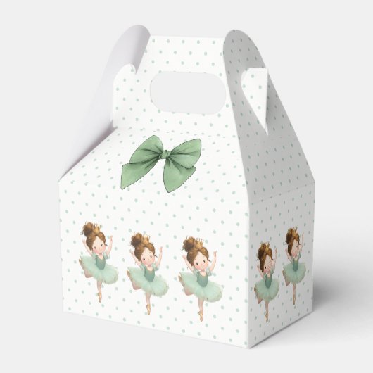 Mint Green Little Princess Ball Favor Box Geschenkschachtel (Vorderseite)