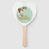 Mint Green Little Princess Ball Set of Fans Fächer (Rückseite)