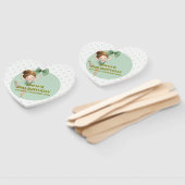Mint Green Little Princess Ball Set of Fans Fächer (Non-assembled)