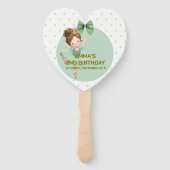 Mint Green Little Princess Ball Set of Fans Fächer (Vorderseite)