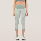Mint green marble print leggings (Vorderseite)