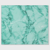 Mint Green Marmor Texture Design Geschenkpapier (Flach)