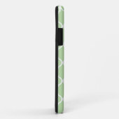 Mint Green marokkanisches Gitter Grau Monogram Case-Mate iPhone Hülle (Hinten/Rechts)