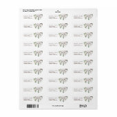 Mint Green Mason Jars Wedding Address Label (Vorne)