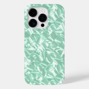 Mint Green Metallic Chic Elegant Bling Case-Mate iPhone 14 Pro Hülle