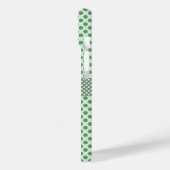 Mint Green mit Grey Polka Dots-Monogram STaylor Case-Mate iPhone Hülle (Rückseite / Links)