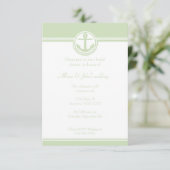Mint Green Nautical Anchor Brautparty laden ein Einladung (Stehend Vorderseite)