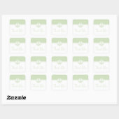Mint Green Nautical Anchor Danke Stickers (Blatt)