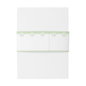 Mint Green Nautical Anchor Einladungsbanderole (Rückseitenbeispiel)