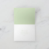 Mint Green Nautical Anchor Hochzeit Dankeschön Kar Dankeskarte (Innenseite)