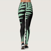 Mint Green Palm Leggings (Rückseite)