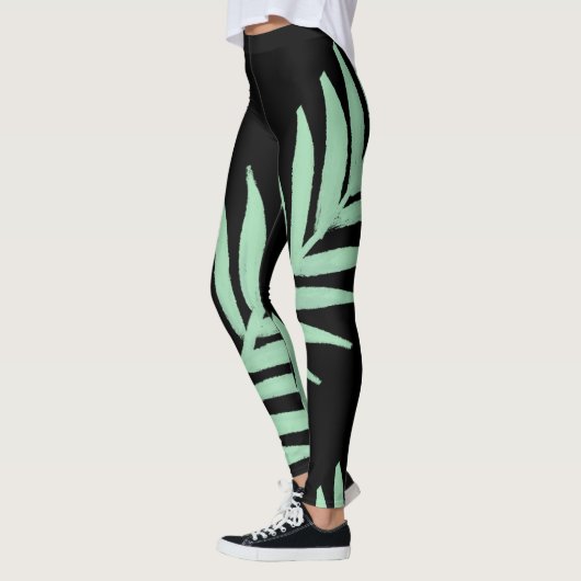Mint Green Palm Leggings (Links)