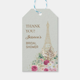 Mint Green Paris Eiffel Tower Brautparty Geschenkanhänger