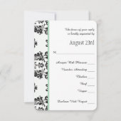 Mint Green Paris Eiffelturm UAWG Wedding Card RSVP Karte (Vorderseite)