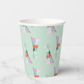 Mint Green Party Hat Geburtstag Pappbecher (Vorderseite)