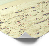 Mint Green Pastel Beach Fotografie Poster (Ecke)