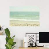 Mint Green Pastel Beach Fotografie Poster (Heimbüro)