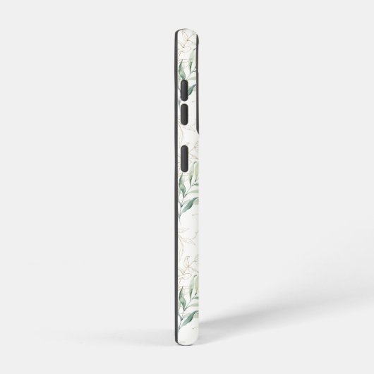 Mint Green Pastel Blumengrün Muster Samsung Galaxy Hülle (Rechte Seite)