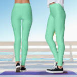 Mint Green Pastel Yoga Leggings<br><div class="desc">Diese pastellgrünen Yoga-Leggings können mit dem geometrischen Pfefferminz-grünen Namenspanzertop in dieser Kollektion kombiniert werden.</div>