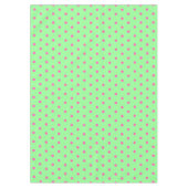 Mint Green Pink Polka Dots Tischdecke (Vorderseite)