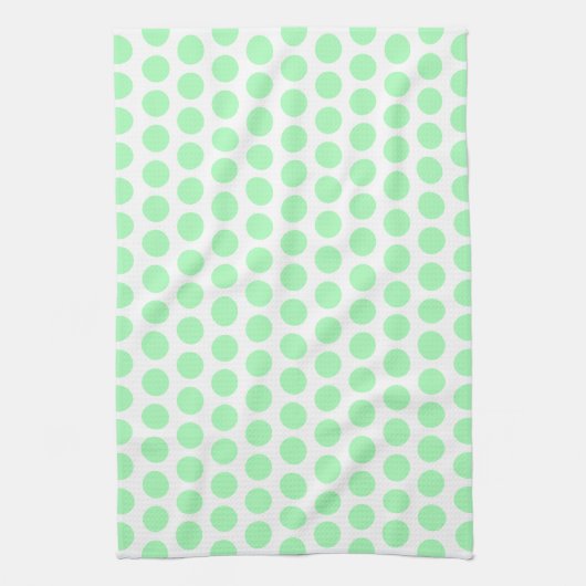 Mint Green Polka Dot Handtuch (Vertikal)