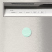 Mint Green Polka Dot Magnet (In Situ (Geschirrspüler))