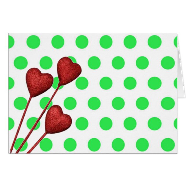 Mint Green Polka Dots (Vorderseite (Horizontal))