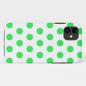 Mint Green Polka Dots Case-Mate iPhone Hülle (Rückseite (Horizontal))