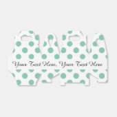 Mint Green Polka Dots Muster Geschenkschachtel (Ungefaltet)