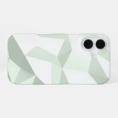 Mint Green Polygon Geometric iPhone 16 Hülle (Rückseite (Horizontal))