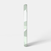 Mint Green Polygon Geometric Samsung Galaxy Hülle (Linke Seite)