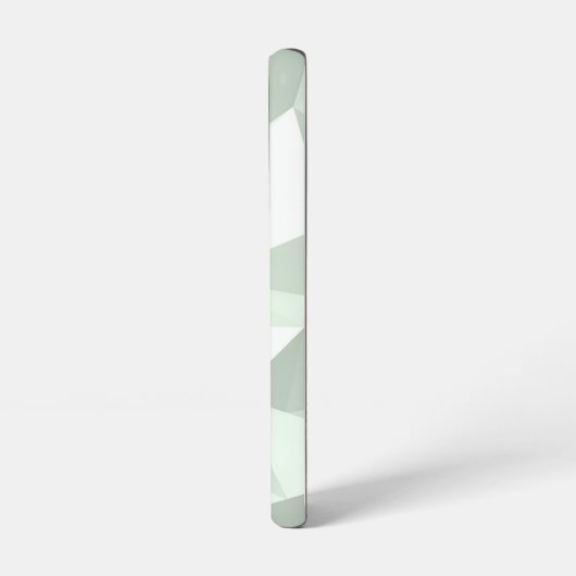 Mint Green Polygon Geometric Samsung Galaxy Hülle (Linke Seite)